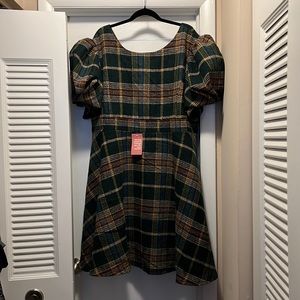 LAST CHANCE Flare Holly Plaid Dress by Ivy City Co